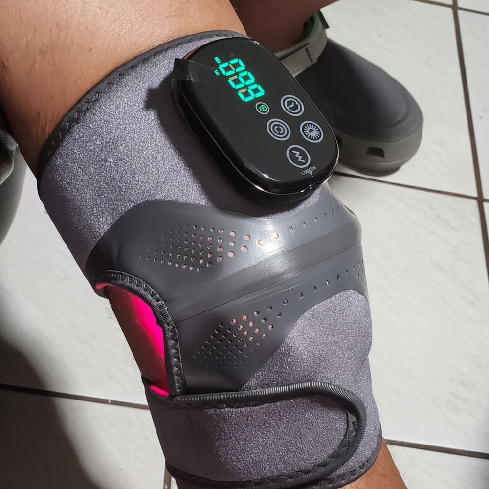 Wrap the AFYA knee pad on your knee