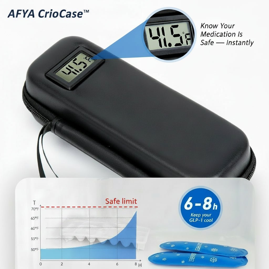 AFYA CrioCase™ GLP - 1 Medication Travel Cooling Case - AFYA